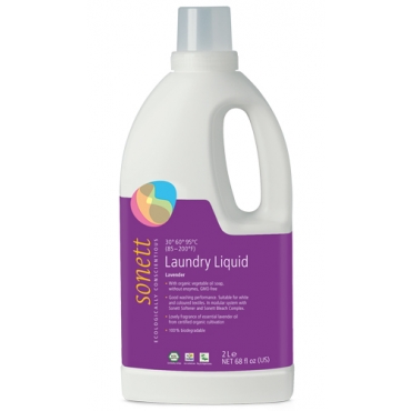 Detergent ecologic lichid pt. rufe albe si colorate cu lavanda 2L, Sonett