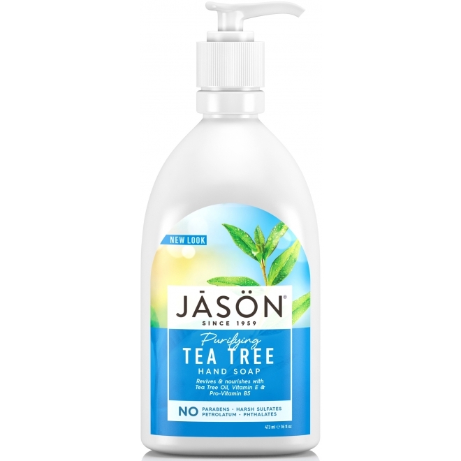 Sapun lichid cu Tea Tree, pentru fata si maini, 473 ml. Jason