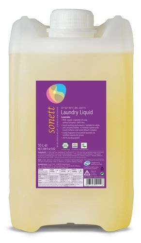 Detergent ecologic lichid pt. rufe albe si colorate cu lavanda 10L, Sonett