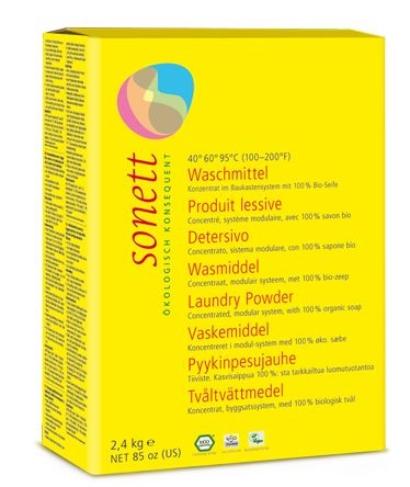 Detergent ecologic praf pt. rufe 2.4 kg Sonett