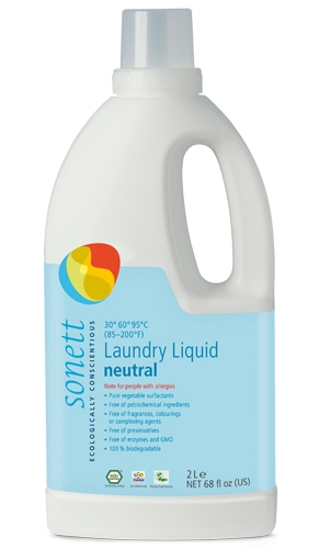 Detergent ecologic pt. rufe albe si colorate, neutru 2L, Sonett